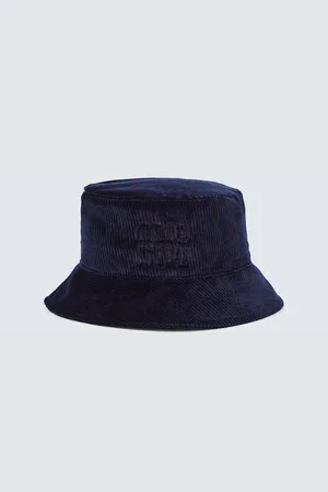 Miu Miu Logo corduroy bucket hat