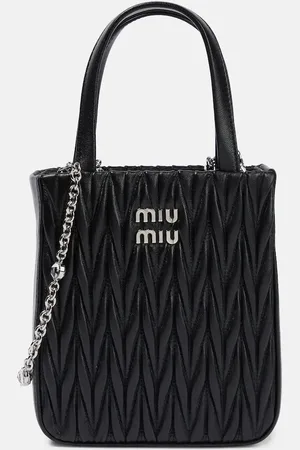 Miu Miu MatelassÃ© leather tote bag