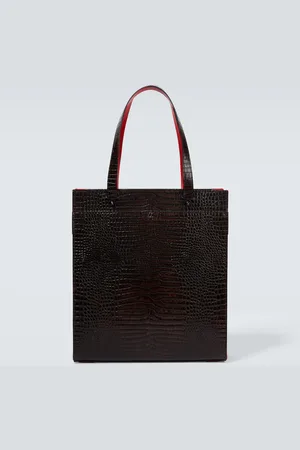 Christian Louboutin Croc-effect leather tote