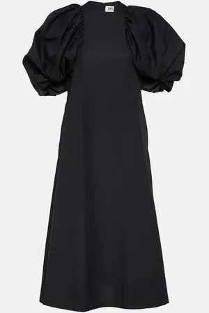 NOIR KEI NINOMIYA Puff-sleeve cotton poplin maxi dress
