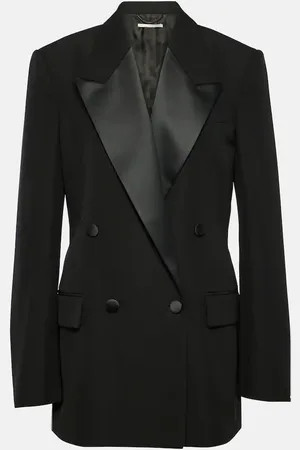 Stella McCartney Double-breasted wool tuxedo jacket
