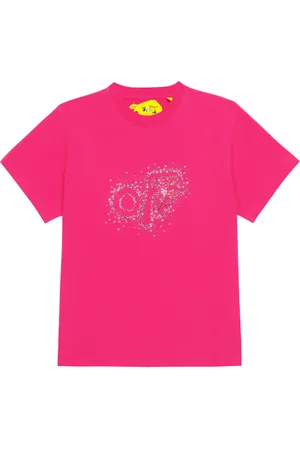 OFF-WHITE Embellished logo cotton T-shirt