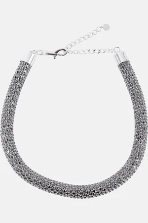 Self-Portrait Crystal-embellished choker