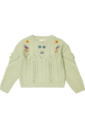 Louise Misha Georgette embroidered wool-blend sweater