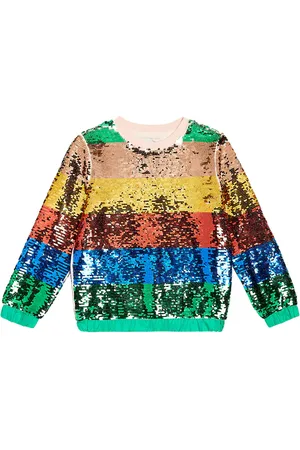 Stella McCartney Striped sequined sweatshirt