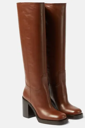 Prada Leather knee-high boots