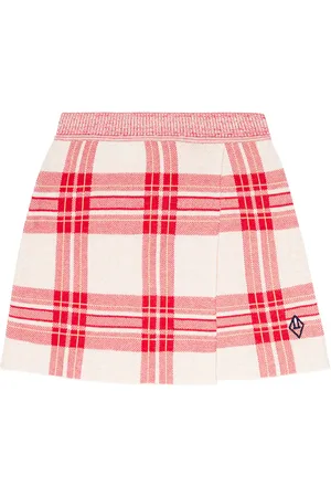 The Animals Observatory Lynx checked cotton skirt