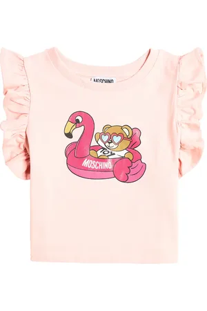 Moschino Printed cotton-blend jersey T-shirt