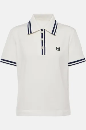 Tory Burch Cotton-blend piquÃ© polo shirt