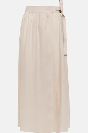Loro Piana Linen midi skirt