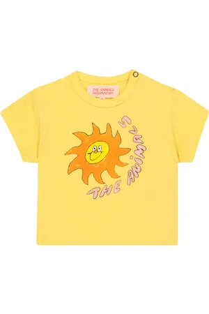 The Animals Observatory Baby Rooster printed cotton jersey T-shirt