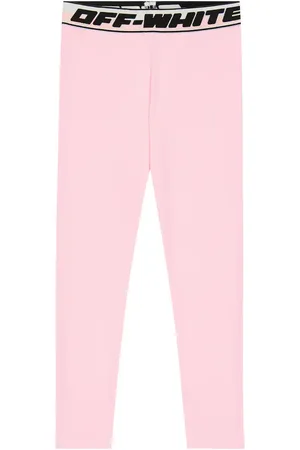 OFF-WHITE Logo cotton-blend leggings