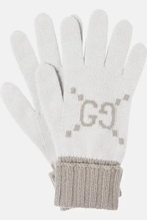 Gucci GG cashmere jacquard gloves