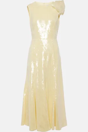 Roland Mouret Sequined flared midi dress