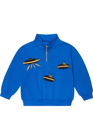 Mini Rodini Half-zip cotton sweater