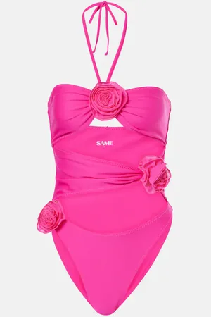 SAME Floral-appliquÃ© cutout swimsuit