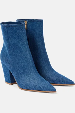 Gianvito Rossi Keinna 85 denim ankle boots
