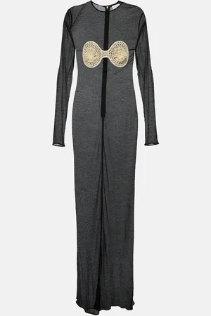 MAGDA BUTRYM Crochet-trimmed jersey maxi dress
