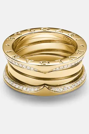Bvlgari B.zero1 18kt gold ring with diamonds