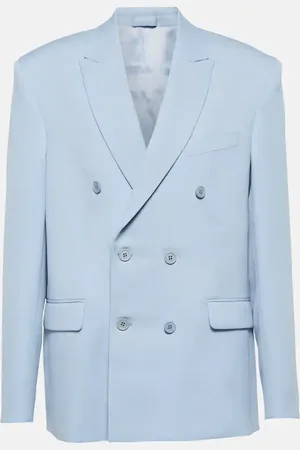 WARDROBE.NYC Double-breasted wool twill blazer
