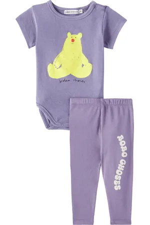 Bobo Choses Baby Hug Me Bear cotton-blend bodysuit and leggings set
