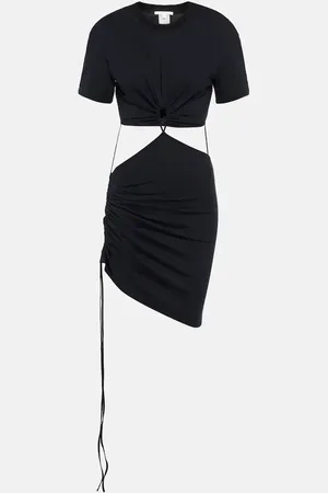 Nensi Dojaka Cutout cotton jersey T-shirt dress