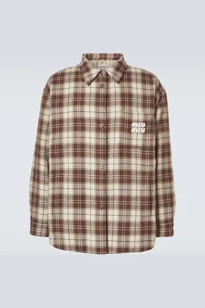 Miu Miu Checked virgin wool jacket