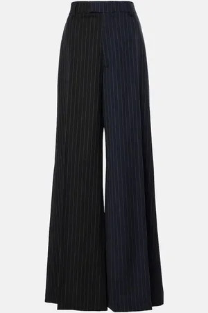 Vetements Pinstripe wool wide-leg pants