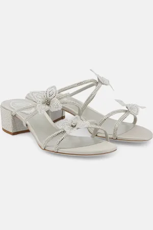RENE CAOVILLA Caterina embellished bow-detail sandals