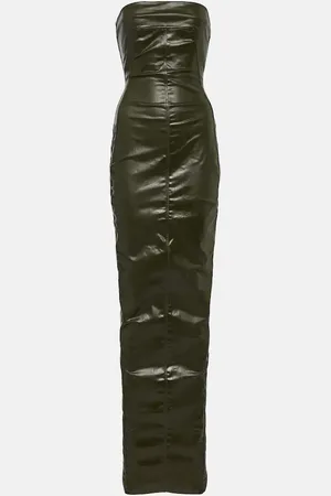 Rick Owens Strapless denim gown