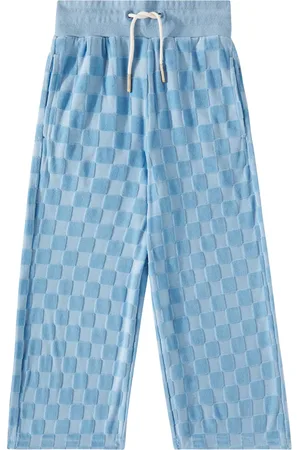 Scotch&Soda Checked cotton-blend velour sweatpants