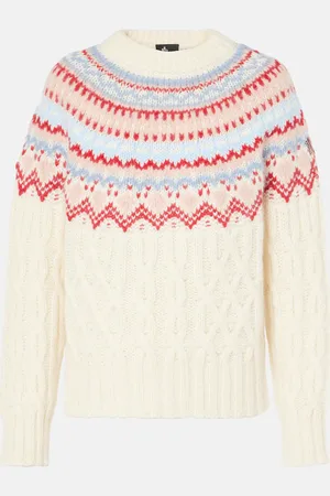 Moncler Intarsia wool and mohair-blend sweater