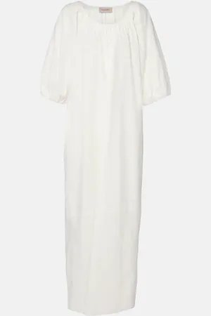 Adriana Degreas Solid cotton maxi dress