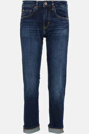 AG Jeans Girlfriend mid-rise slim jeans