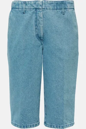 DRIES VAN NOTEN Mid-rise denim shorts