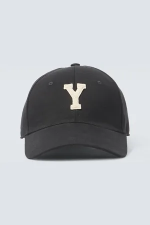 Saint Laurent Y patch-appliquÃ© gabardine baseball cap