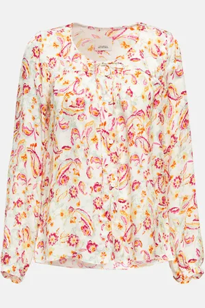 Isabel Marant Prian printed silk-blend blouse
