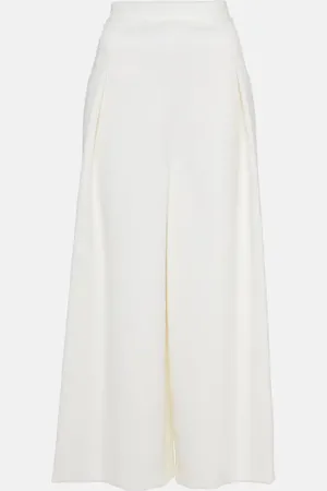 Fforme Nadja cropped wool-blend wide-leg pants