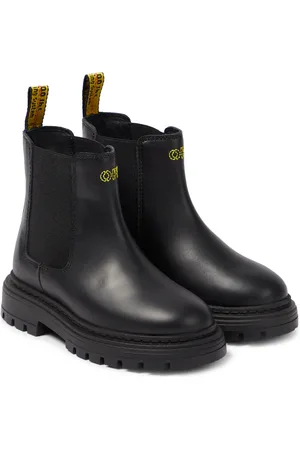 OFF-WHITE Logo leather Chelsea boots