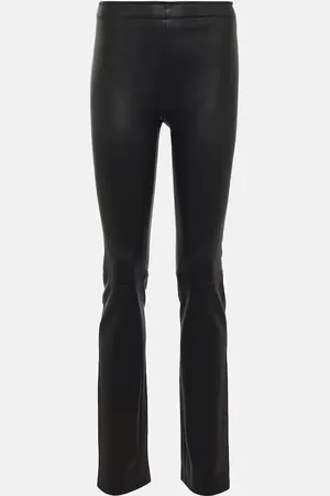 Stouls Cropped leather trousers