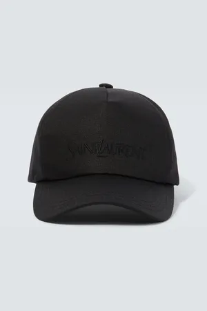 Saint Laurent Logo gabardine baseball cap