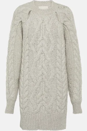 Isabel Marant Nazae cable-knit mini sweater dress