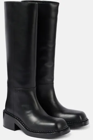Prada Leather knee-high boots