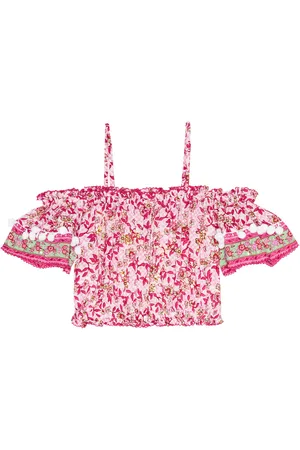 POUPETTE ST BARTH Donna floral off-shoulder top