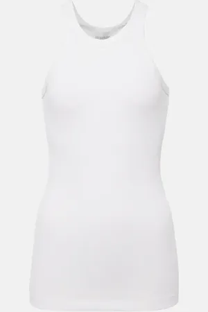 Sportmax Nastie cotton and silk-blend tank top