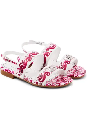 Dolce & Gabbana Majolica printed leather sandals