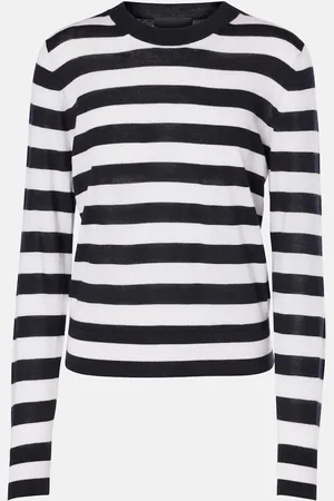 NILI LOTAN Meir striped wool and silk sweater