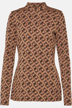 Diane von Furstenberg Birdie printed top