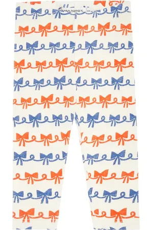 Bobo Choses Baby Ribbon Bow cotton-blend jersey leggings
