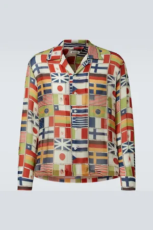 BODE International printed silk shirt